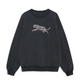 Spencer Sweatshirt Leopard Washed Black