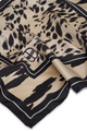 York Scarf Leopard Pearl White