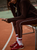 Freesoft Piped Legging 28" Brown Stone