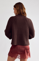 Low Tide Pullover Knit Sweater Chocolate