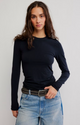 So Soft Seamless Long Sleeve Black