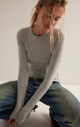 So Soft Seamless Long Sleeve Heather Grey
