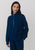 Mavis Mock Neck Sweat Sea Blue