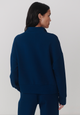 Mavis Mock Neck Sweat Sea Blue
