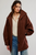 Beau Cocoon Coat Brown Combo