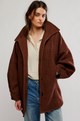 Beau Cocoon Coat Brown Combo