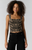 Lace Up Tank Black