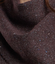 Karla Woven Knit Scarf Chocolate