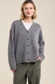 Lea Long Sleeve Cardigan Medium Heather Grey