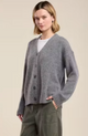 Lea Long Sleeve Cardigan Medium Heather Grey