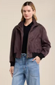 Quincy Mock Neck Jacket Mole