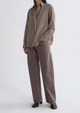 Aris Shirt Trace Stripe Chocolate