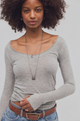 Siren Long Sleeve Heather Grey