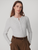 Kesia Long Sleeve Henley Light Grey Marl