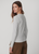 Kesia Long Sleeve Henley Light Grey Marl