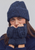 Marl It Pop Top Mittens Nightime Black