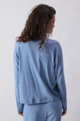 Ypawood L/S T-Shirt Bleu Chine