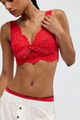 Petal Party Plunge Bralette Atlas Red