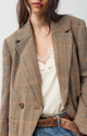Shiloh Blazer Brown Combo