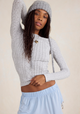So Soft Seamless Cable Heather Grey