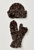 Speckled Hat/Glove Set Chocolate