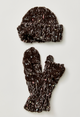 Speckled Hat/Glove Set Chocolate