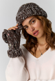 Speckled Hat/Glove Set Chocolate