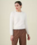 Penny Feather Yarn L/S Crew Top Milk
