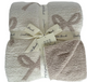 Bow Luxe Home Blanket Cream Sand
