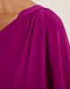 Luna V-Neck Blouse Grapes