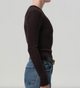 Pilar Crewneck Chocolate Waffle Thermal