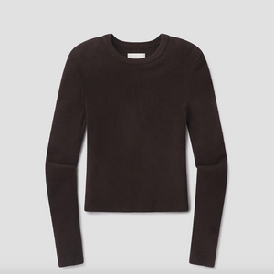 Pilar Crewneck Chocolate Waffle Thermal