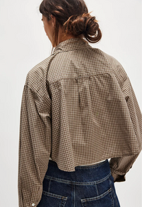Ana Cropped Shirt Heritage Plaid