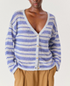Cardigan Bodyrow Gris Raye