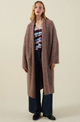 Leona L/S Long Cardigan Fur