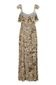 Snow Leopard Strappy Gown