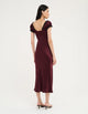 Sonata Midi Dress Cherrywood