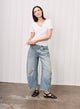Supima Slub Jersey S/S V-Neck White