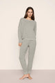 Softest Sweats Boat Neck Pullover Dark Heather Grey