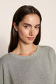 Softest Sweats Boat Neck Pullover Dark Heather Grey