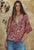 Swan Lake Short Sleeve Blouse Lilac Rose