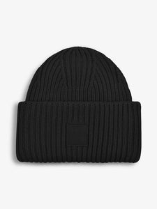 Cresta Rib Beanie in Black