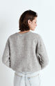 Vitow Cardigan Melange Light Grey