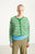 Clover Stripe Round Neck Short Buttoned Ball Vito Cardigan - Trefle Raye