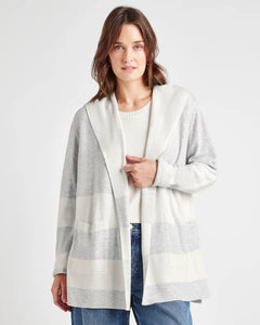 Sydney Stripe Cardigan in Oak