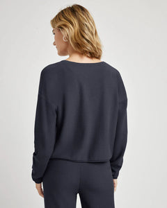 Michelle Knit Sweater in Ice Navy