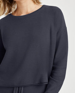 Michelle Knit Sweater in Ice Navy