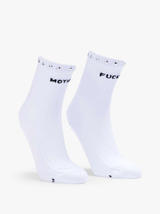 The Half Step Sock White Studded