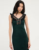 Windsor Maxi Dress Emerald Jacquard