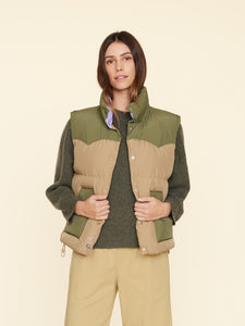 Miller Puffer Vest in Woodland